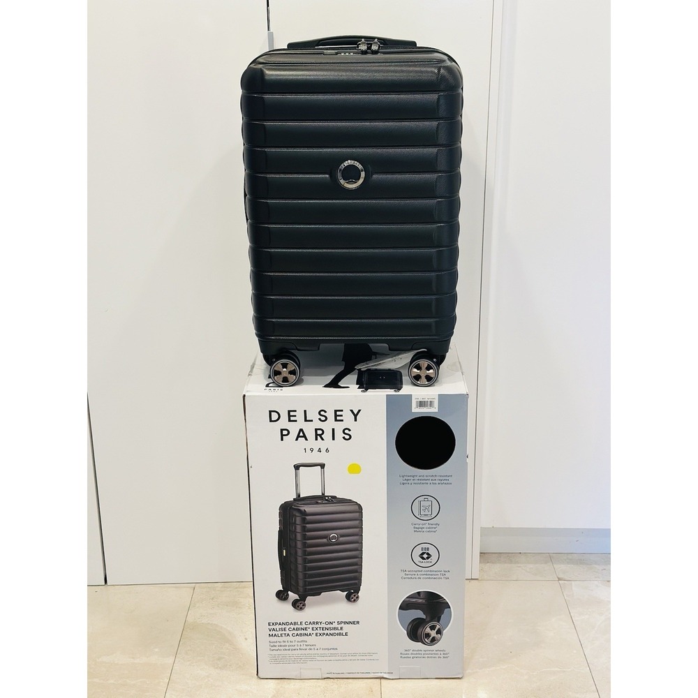 Delsey Paris Horizon Hardsided Expandable 23" Spinner Bag Carry on Suitcase